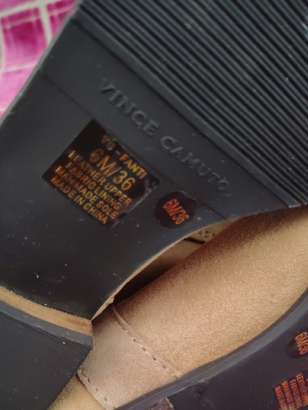 Vince Camuto Tan Suede Ankle Boots - Picture 3 of 8